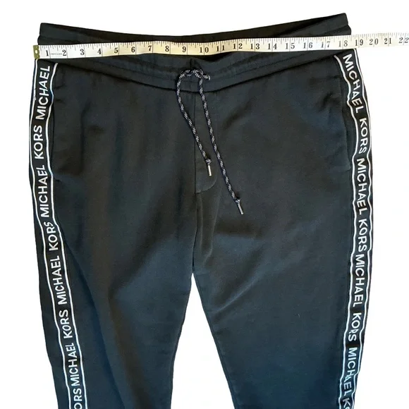 Michael Kors Black Joggers Logo Tape Sweatpants Size XL - Picture 5 of 6